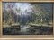 Cölestin Brügner, Miniature Park Bridge over Woodland Stream, 19ème siècle, peinture à l'huile, encadrée 2