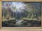 Cölestin Brügner, Miniature Park Bridge over Woodland Stream, 19th Century, Oil Painting, Framed, Image 2