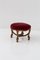 Napoleon III French Velvet Stool and Fournier A.M.E., 1900s, Image 1