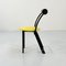 Sedia postmoderna con seduta gialla, anni '80, Immagine 5