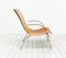 Aluminium Sessel aus Hellem Leder im Italienischen Stil, 1970er 11