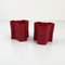 Burgundy Double Puzzle Planters from Visart, 1970s, Set of 2 4