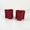 Burgundy Double Puzzle Planters from Visart, 1970s, Set of 2, Image 4