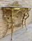 Mid-Century Italian Marble Top & Bronze Console, 1960 3