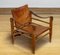 Cognac-Tan Leather Safari Chair by Aage Bruru & Son., Denmark, 1960s 7