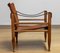 Cognac-Tan Leather Safari Chair by Aage Bruru & Son., Denmark, 1960s 6