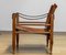 Cognac-Tan Leather Safari Chair by Aage Bruru & Son., Denmark, 1960s, Image 12