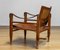 Cognac-Tan Leather Safari Chair by Aage Bruru & Son., Denmark, 1960s, Image 2