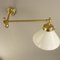 Brass Wall Light with 2 Swivel Arms, England, 1890s 6