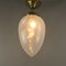 Lámpara colgante Mid-Century con pantalla de Murano en forma de gota, años 60, Imagen 7