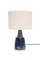 Danish Blue & Black Table Lamp by Einar Johansen for Søholm, 1960s, Image 1