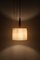 Lampada da soffitto Mid-Century in teak e fibra di vetro di Dame & Co., anni '60, Immagine 9