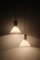 Lámparas colgantes Mini-P & T de vidrio blanco de Michael Bang para Holmegaard, años 70. Juego de 2, Imagen 8
