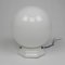 Lámpara de techo Art Déco con bola de vidrio redonda y aplique de porcelana, años 30, Imagen 1