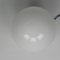 Lámpara de techo Art Déco con bola de vidrio redonda y aplique de porcelana, años 30, Imagen 5