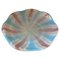Mid-Century Modern Round Striped Murano Glass Bowl in the style of Paolo Venini, 1970s 1