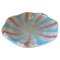 Mid-Century Modern Round Striped Murano Glass Bowl in the style of Paolo Venini, 1970s 8