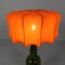 Wine Bottle Table Lamp with Fabric Shade, 1970s 8