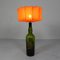 Wine Bottle Table Lamp with Fabric Shade, 1970s, Image 6