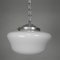 Lámpara colgante Art Déco con cadena de aluminio, años 30, Imagen 11