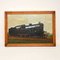 Artista vittoriano, locomotiva a vapore, 1880, olio su tela, con cornice, Immagine 1