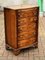 Walnut Chest of Drawers with Serpentine Front and Brass Handles 5