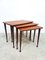 Vintage Teak Nesting Tables from Møbelintarsia, 1960s, Set of 3 1