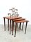 Vintage Teak Nesting Tables from Møbelintarsia, 1960s, Set of 3 2