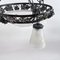 Art Deco Wrought Iron Ceiling Lamp by Muller Freres, Luneville, 1930s 11