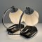 German Art Deco Marble and Aluminum Table Lamps, 1930s, Set of 2, Image 9
