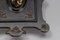 Kleiner schwarzer Louis Philippe Schlüsselschrank aus Holz, 1890er 15