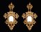 Espejos Napoleón III franceses de madera tallada dorada, siglo XIX. Juego de 2, Imagen 1