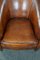 Brown Sheep Leather Club Chair, Image 6