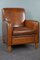 Large Cognac Leather Armchair 2