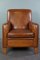 Large Cognac Leather Armchair, Image 1