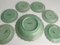 Celadon Green Earthenware Bowl & Plates from Nittsjö, Sweden, 1960s, Set of 7 9