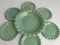 Celadon Green Earthenware Bowl & Plates from Nittsjö, Sweden, 1960s, Set of 7 6