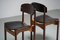 Dining Chairs in Teak, Mahogany and Faux Leather, Italty, 1960s, Set of 2 7