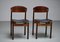 Dining Chairs in Teak, Mahogany and Faux Leather, Italty, 1960s, Set of 2 5