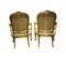 Italienische Armlehnstühle aus vergoldetem Holz, 2er Set 11