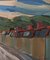 Row of Houses Mini Landscapes, anni '50, tela, con cornice, Immagine 13
