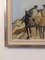Horse Riders, 1950s, Linen & Silver, Framed, Image 6