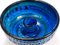 Mid-Century Rimini Blue Glazed Candleholder Bowl attributed to Bitossi for Bitossi, 1950s 8