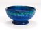 Mid-Century Rimini Blue Glazed Candleholder Bowl attributed to Bitossi for Bitossi, 1950s, Image 4