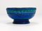 Mid-Century Rimini Blue Glazed Candleholder Bowl attributed to Bitossi for Bitossi, 1950s 3