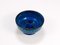 Mid-Century Rimini Blue Glazed Candleholder Bowl attributed to Bitossi for Bitossi, 1950s 11