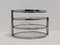 Mid-Century Modern Tiered Glass & Chrome Coffee Table, Image 9