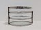 Table Basse Mid-Century Moderne en Verre et Chrome 9