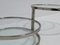 Mid-Century Modern abgestufter Couchtisch aus Glas & Chrom 7