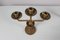 Mid-Century Bauhaus Rationalist Candleholders in Brass, Italy, 1930s, Set of 2, Image 6